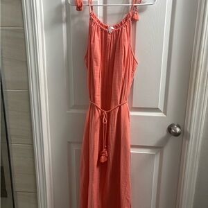 Time and Tru Coral Maxi Dress